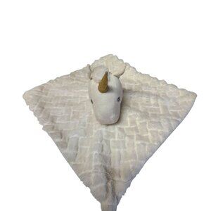 UGG Unicorn Security Blanket Lovey Plush White Faux Fur